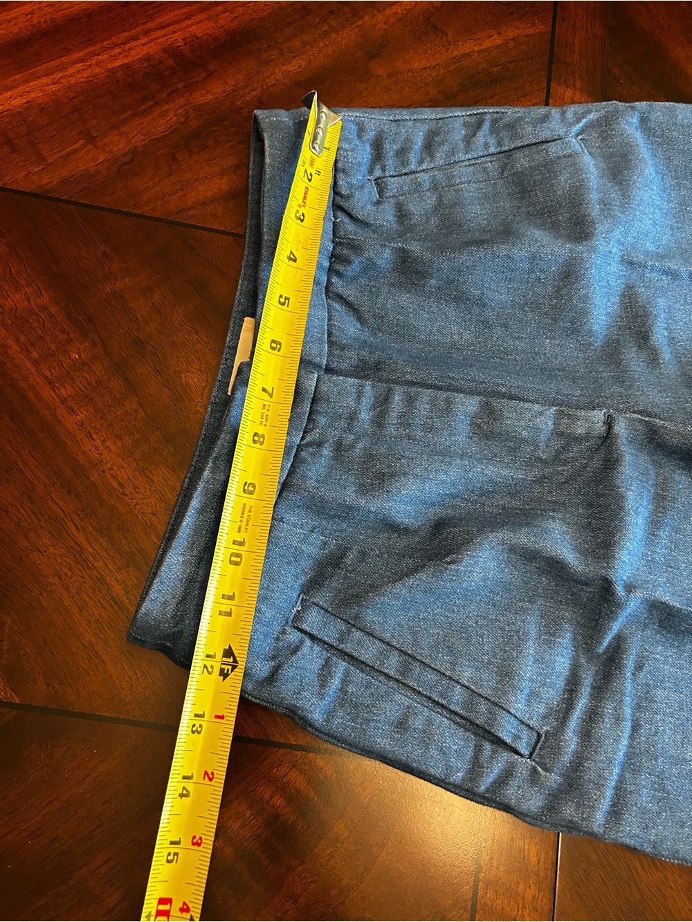 Sezane Martin Cyan Blue Wide-Leg High-Rise Jeans - Picture 4 of 5